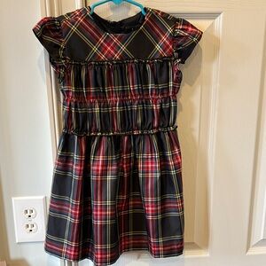 J. Crew Plaid Dress - Black, Red, Yellow